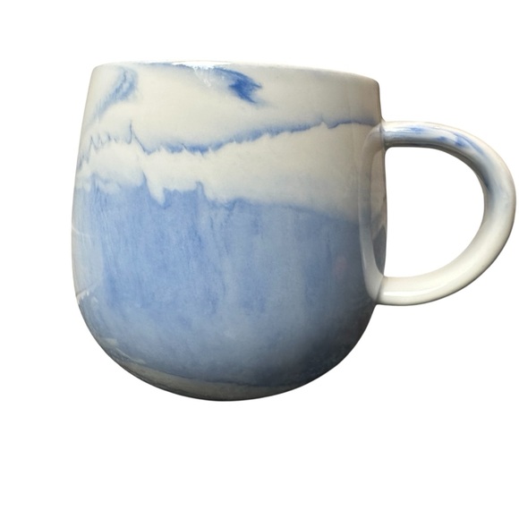 David’s Tea Marble Pattern Mug Blue White Swirl Coffee Tea - Picture 2 of 9